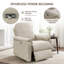 Fauteuil oscillant inclinable électrique 3-en-1 Elio avec ports USB et Type-C-122431749