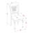 5-Piece Buttermilk and Cherry Finish Solid Wood Top Dining table with 4 Chairs with Lattice Back