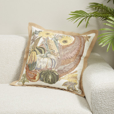 Coussin brodé Cornucopia