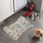 Tapis pastel en forme d'os - 1 pièce