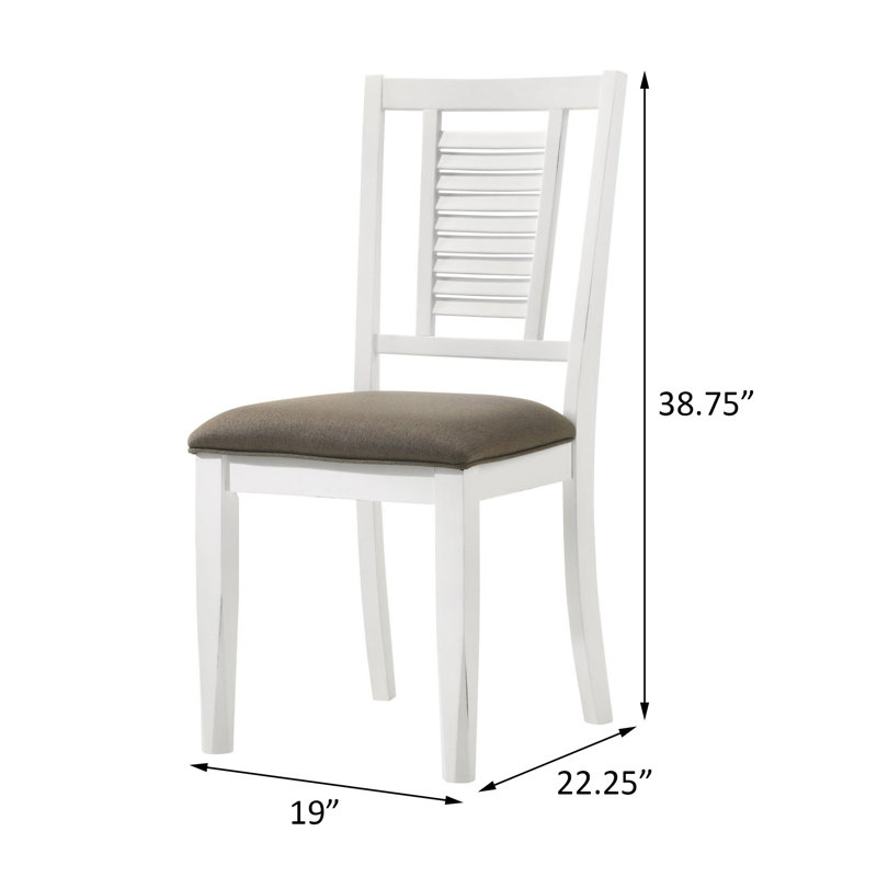 Chaises d'appoint à dossier ouvert Ahlijah