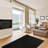 Amorie Furnish my Place Modern Indoor/Outdoor Commercial Solid Color Rug - Pet and Kids Friendly Rug, Stain Resistant, Floor Carpet for Living Room & Hallway, Wedding - Black-775617634