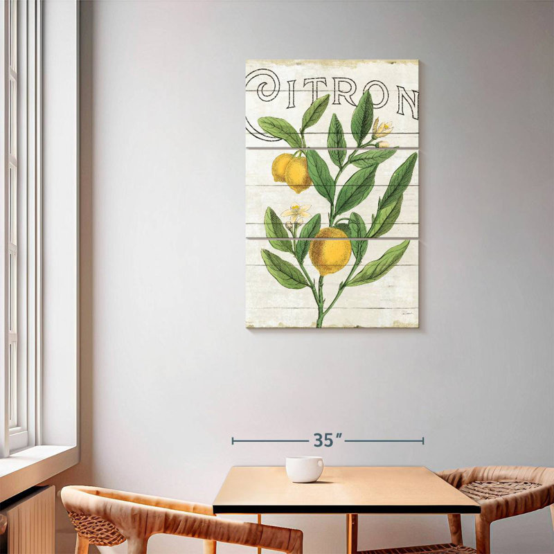 Yarlin Classic Citrus I Shiplap, 57" H x 36" W