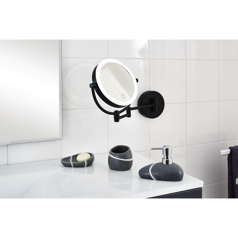 Magnifying Makeup/Shaving Mirror Shaver Socket