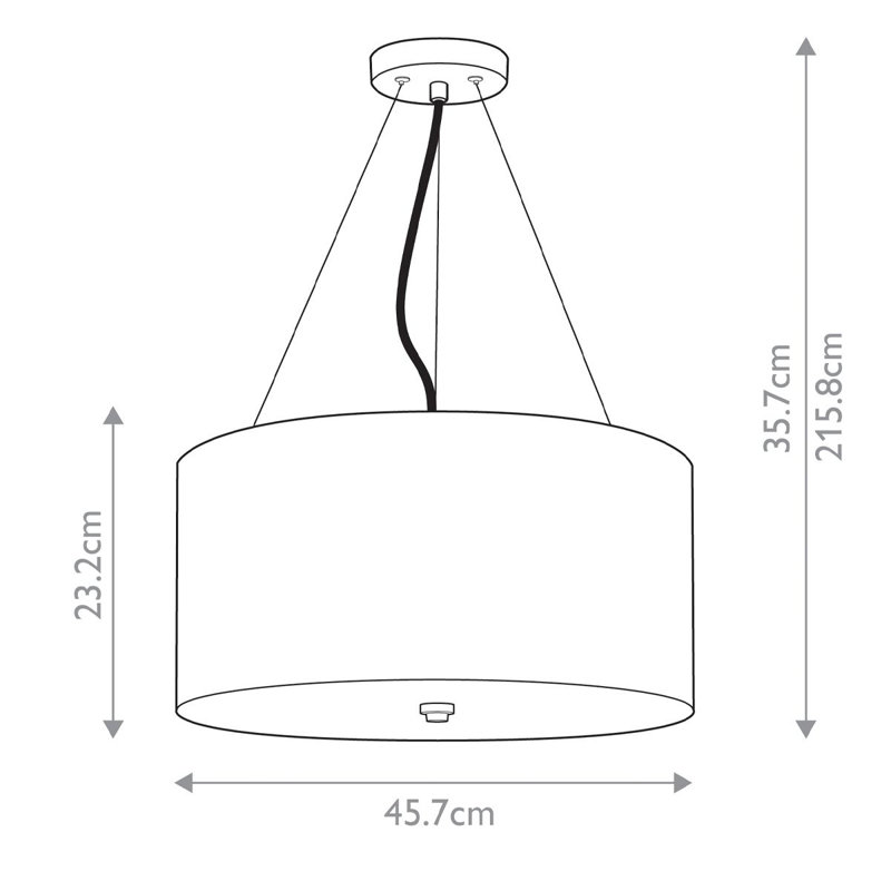 Ausilia 1 - Light Drum Pendant, 49cm H x 51cm W x 51cm D, Aged Brass