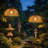 Outdoor Solar Rattan Chandelier Light，Outdoor Hanging Lighting For Gazebo, Patio, And Balcony Decor