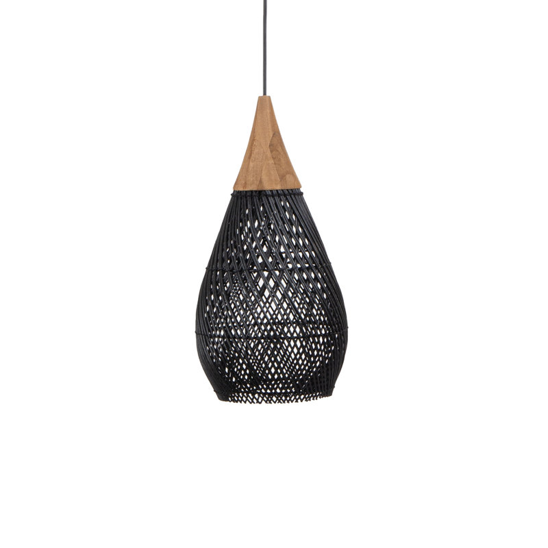 Luminaire suspendu 1 lumière Ardy, Noir