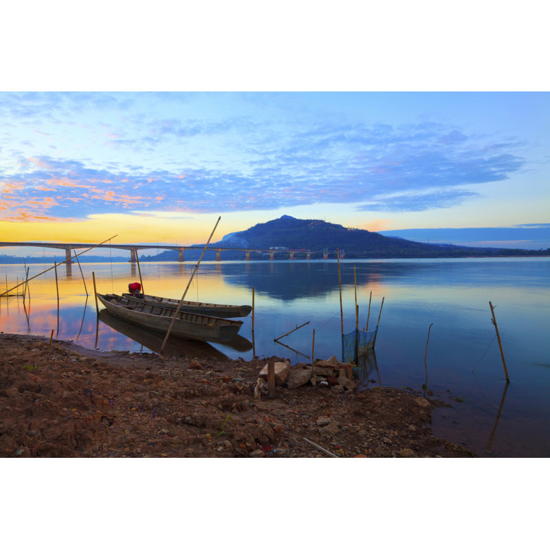 Mekong River by Naypong - Wrapped Canvas Print, 30cm H x 46cm W