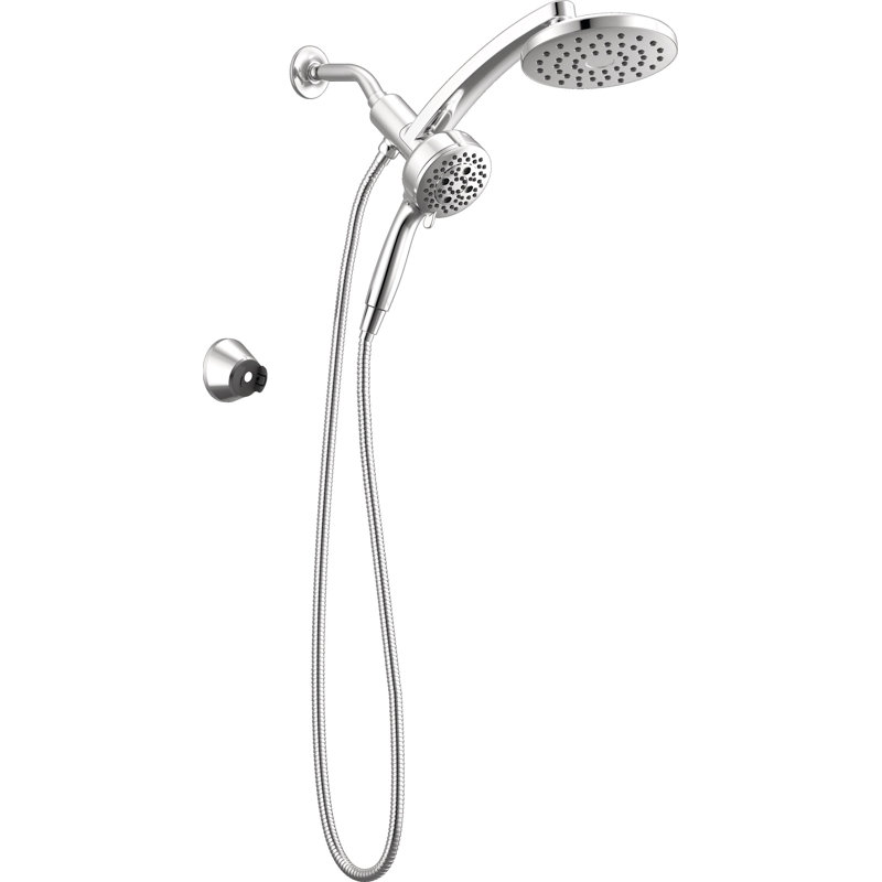 7-Setting PivotPro 3-in-1 Combination Shower Head with ProClean High Pressure Spray 2.5 GPM Chrome, Lumicoat® Chrome