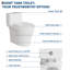 Toilette allongée une pièce ADA Comfort