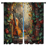 Maryjune Polyester Room Darkening Curtain Pair