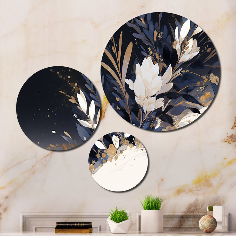 Ensemble de 3 décorations murales jardin