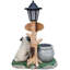 Corgi Dog Planter Garden Decor, Cute Resin Animal Flower Pot for Indoor Outdoor Use