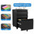 3-Drawer Mobile Lockable Metal File Cabinet for A4/Legal/Letter Size - Fully Assembled, White-414755445