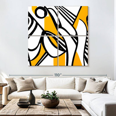 Avery Black And Yellow Lines