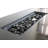 43” Smoked Glass Metal Rectangle Fire Pit-65319361