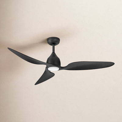 Tulum 52" Belle 3 - Blade Outdoor LED Smart Propeller Ceiling Fan with Wall Control and Light Kit Included