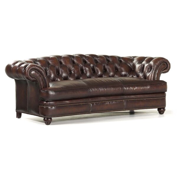 Maitland Smith Upholstery 90'' Leather Sofa | Wayfair