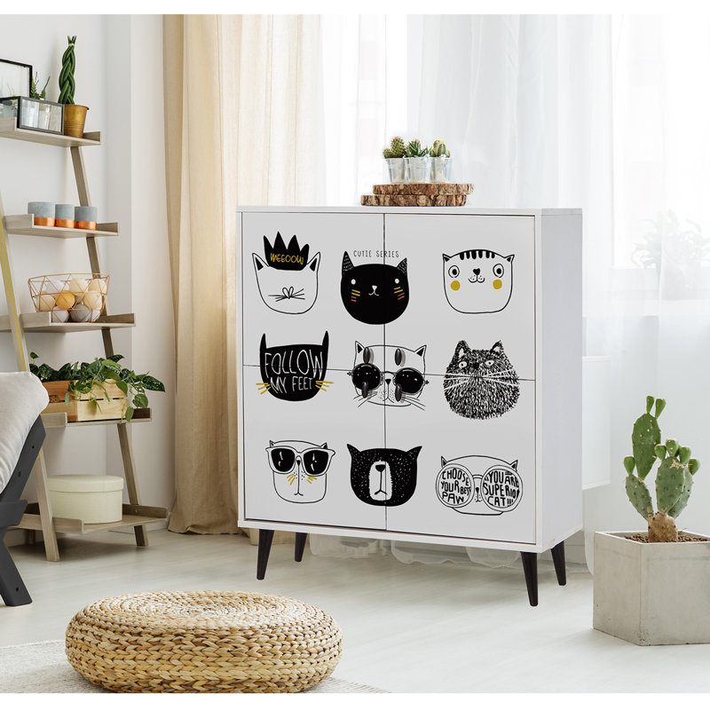 Yerang 4 -Door 4 -Shelf