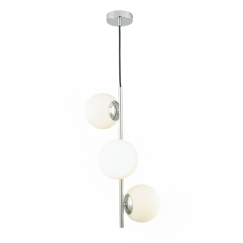 Mclamb 3 - Light White/Silver Cluster Pendant