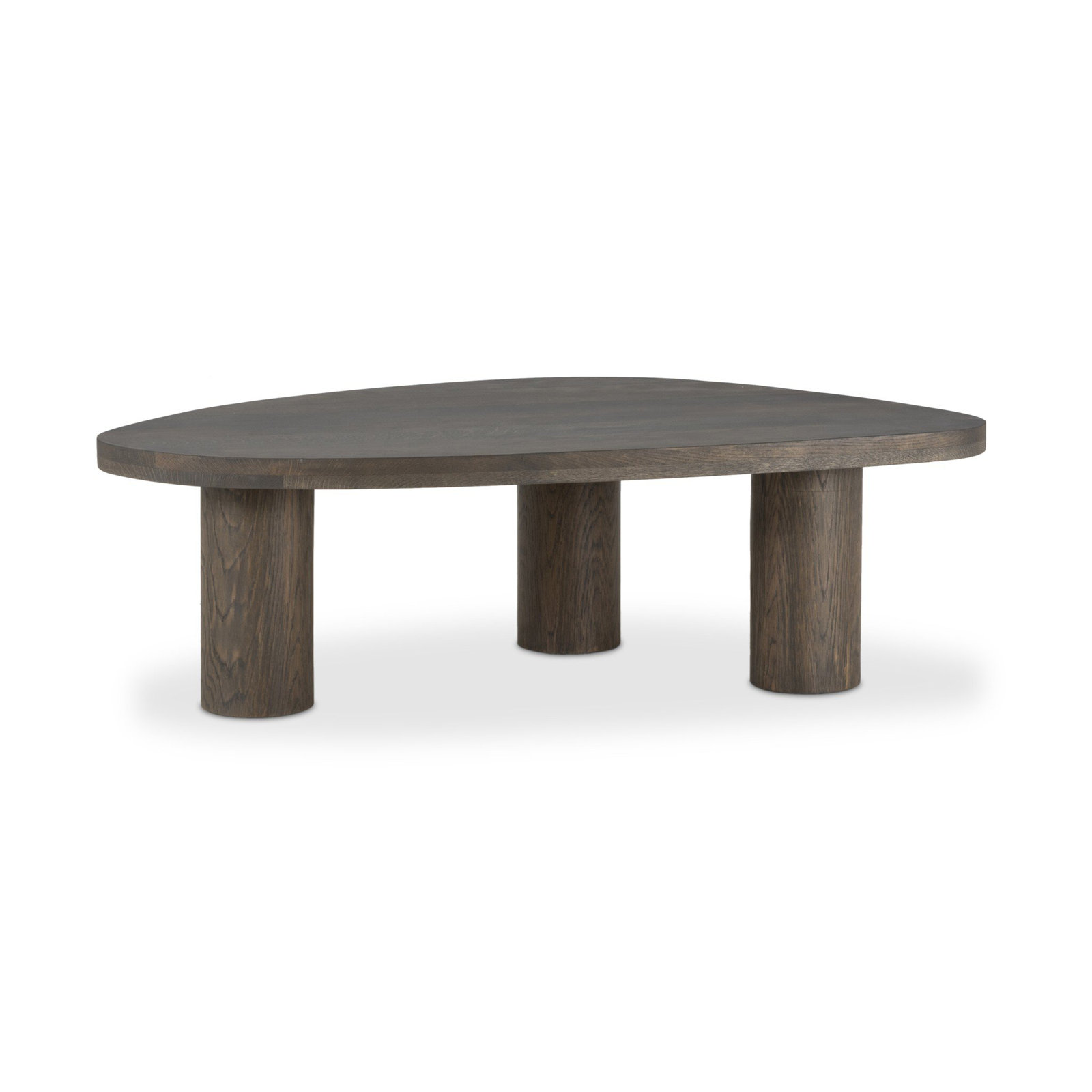Moraga 3 Legs Coffee Table, Gray Tobacco Oak, 15" H x 30" L x 48" W