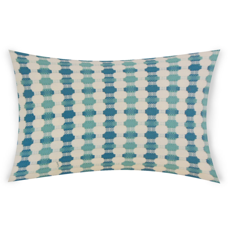  Rectangular Synthetic Pillow Cover & Insert, Blue, 12" x 18"