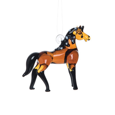 2.79'' Glass Hanging Figurine Ornament