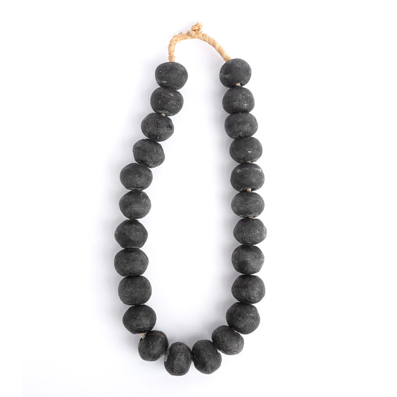 Glass Beads (Loose), Black, 14.5" H x 5.5" W x 1.5" D