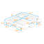 Grand lit plateforme 4 tiroirs avec rangement à pied hydraulique-97283044