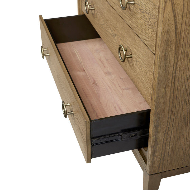 Commode 5 tiroirs au fini latté