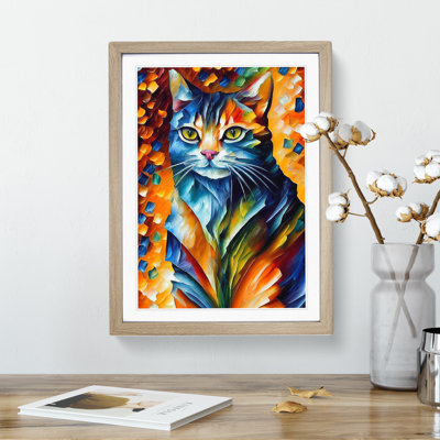 Cat Portrait No.5 - Framed Print