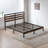 Mayghan  Platform Bed Frame with Wooden Headboard and Footboard-2021272590-2021272588