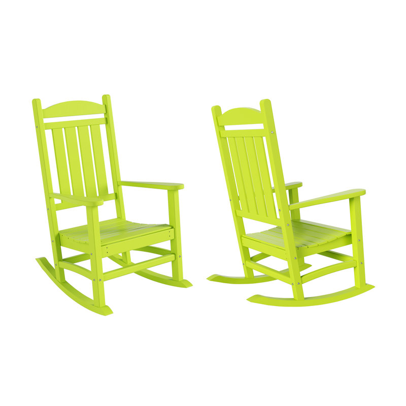 Chaise berçante d'extérieur en plastique Laguna, Lime