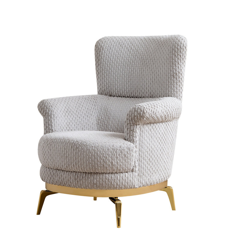 Chaise de style moderne Zoe en bois et accents, Gris