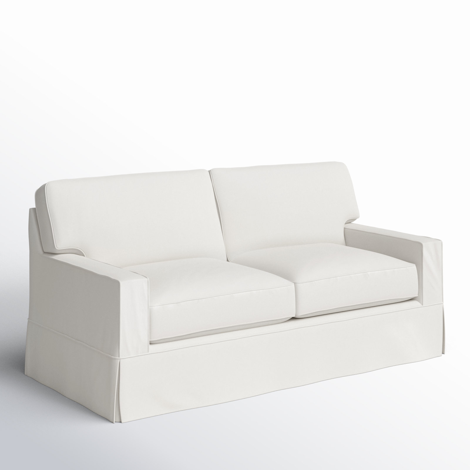 Taylor 78'' Upholstered Sofa, Bayou Off White Canvas