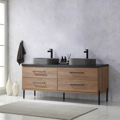 Meuble-lavabo double 72 po Dacher