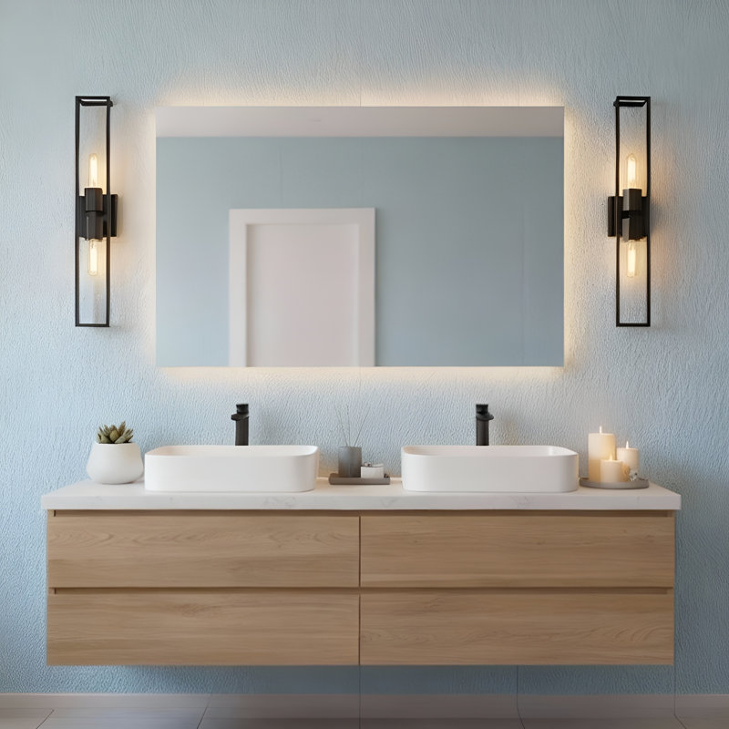Applique murale de salle de bain 2 lumières Arloe