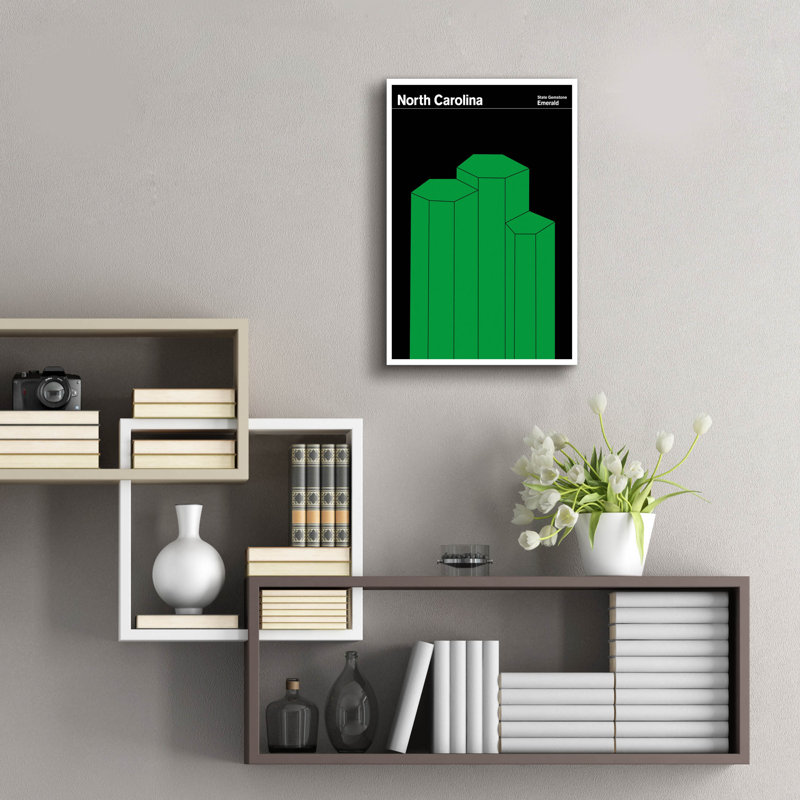 "State Posters NC" par Print Collection, H 24 po x l 16 po