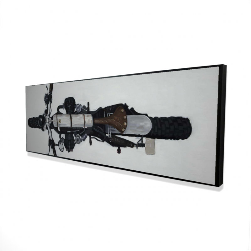 "Vue aérienne d'une moto" sur toile