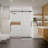 56-60"W X 76"H Frameless Shower Door, Sliding Shower Door, With Premium 5/16"(8Mm)Thick Tempered Glass Shower Enclosure ,Chrome Matte Black With Buffer-121957686
