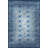 Machine Washable Light Blue Geometric Patterned Decorative Rug-1534763477