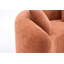 Canapé modulaire courbé en S en chenille: double profondeur (21,3 po et 26,8 po), rose corail, sans assemblage, compact pour les petits espaces, 400 lb, L 66,9 po