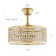 18" Windermere Caged Crystal Ceiling Fan with Light and Remote