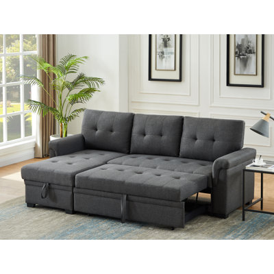 Efim 84" Wide Reversible Sleeper Sofa & Chaise