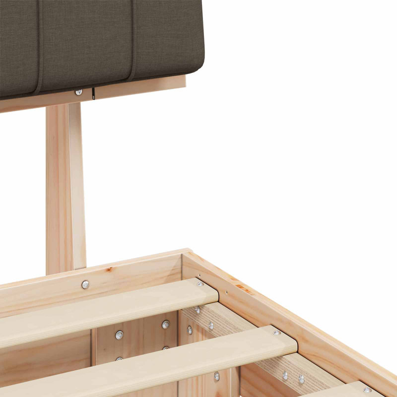 Steel Bed Frame, Small Single (2'6), Taupe