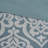8 Piece Jacquard Comforter Set Aqua/Silver