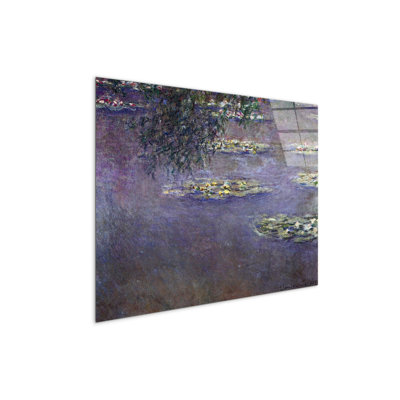 Water lilies, water landscape I by Monet Claude 57cm H X 76cm W CrystalArt Material Acrylic Glass Effect, Frameless Panel Lightweight Ready to Hang