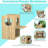 Cat Feeding Station, Dog-Proof Cat Feeding Table with Elevated Pull-Out Bowl Shelf and Window Perch