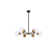 Caisha 6 - Light Dimmable Sputnik Modern Linear Chandelier