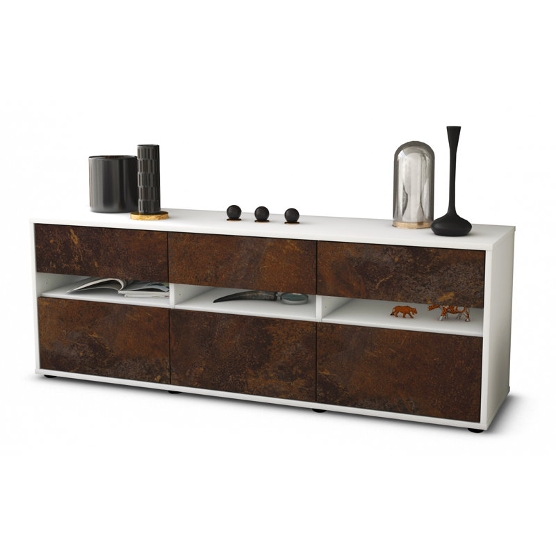 Yamashita TV Stand, Rost/Matt Weiß